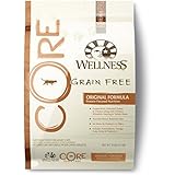 Wellness CORE Natural Grain Free Dry Cat Food, Original Turkey, Chicken, Whitefish & Herring Recipe, 12-Pound Bag