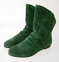 Couture Discount Damenstiefeletten Fashion Ankle Boots Wildleder, gr&uuml;n (ST157)
