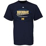 Majestic Michigan Wolverines Navy Blue Be the Ball Football T-shirt