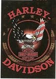 Licensed Harley Davidson Patriotic Eagle Garden Flag 12.5 X 18