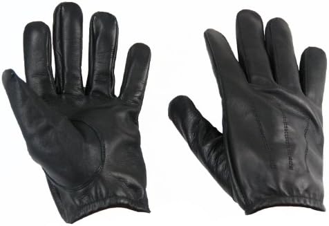 Glove Guys Leather Patrol and Driving Gloves (Black, Large)
