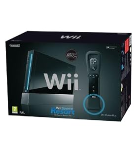 Nintendo Wii Limited Edition Black Console & Sports Resort Game