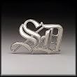 Silver Star "S.D." San Diego Metal Belt Buckle