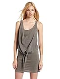 Velvet Women's Coley01 Baby Jersey Gauze And Knit Tie Front Tank Dress