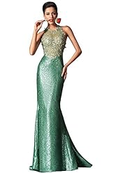 Full Length Halter Sleeveless Jacquard Mermaid   Ball Gown Evening Dress/Prom Dress 