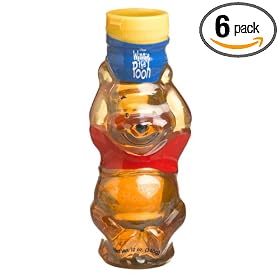 Disney Honey, 12-Ounce Plastic Poo Bear (Pack of 6)