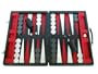 Marcello de Modena Leather Backgammon Set - Model MM-628 - Large - Black