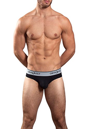 Obviously Core - Naked Hipster Brief (Small, Black)