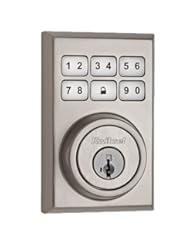 Home Improvement: Kwikset 910 Z-Wave Contemporary SmartCode Electronic Deadbolt featuring SmartKey in Satin Nickel - Kwikset Corporation