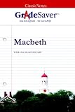 GradeSaver (TM) Classicnotes Macbeth: Study Guide