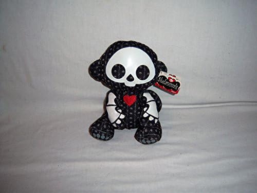 SKELANIMALS MARCY PLUSH MONKEY RED HEART