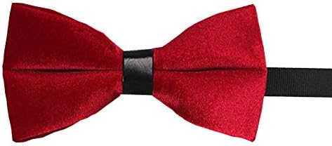 Inking Velvet Mens Bow Tie Fashion Designer Party and Wedding Dress Wine Red