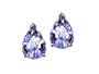 0.65 cttw Pear Shape Tanzanite Earrings in 14 kt White Gold LIFETIME WARRANTY