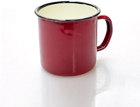 EXTRAFUNN ENAMEL CAMPING COFFEE TEA MUG BEAKER CUP Best gift for Children(RED)