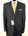 Signature Collection Italian Men's Suit 3 Button 2pc Merino Wool 140s Year Round Use Business Suit Charcoal Gray