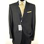Signature Collection Italian Men's Suit 3 Button 2pc Merino Wool 140s Year Round Use Business Suit Charcoal Gray
