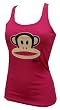 Paul Frank Glittering Julius Hot Pink Ribbed Tank for women