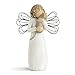 Willow Tree with affection Angel, I Love Our Friendship, Gift to Celebrate Loving Pets and Cat Lovers, Sculpted Hand-Painted Figurine