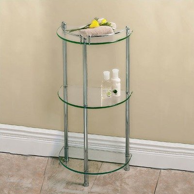 Premier Half Round Shelf in Chrome