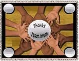 All 4 One Volleyball Team Mom Tapestry Throw