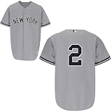 Derek Jeter New York Yankees Authentic Road Grey On-Field Jersey by Majestic