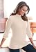 Jessica London Plus Size Turtleneck Sweater With Ribbing Ivory,12