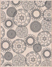 Artistic Circles Wood Mounted Stamp (Hero Arts)