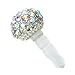 Leegoal 1pc 3.5mm Ab Crystal Ball Anti Dust Plug Stopper for Iphone4/4s Cellphone