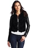 Robert Rodriguez Women's Chiffon Rose Jacket, Black, 10