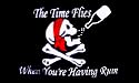 Pirate "Time Flies" Flag: 3x5 foot Poly