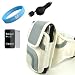 White Armband for Itouch 2nd and 3rd generation 64G 32G 16GB + Mirror Screen Protector + Retractable Car Charger+Wristband