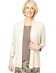 Classic Collection Open Front Shawl Collar Cardigan