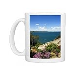 Lake of Bolsena, view from Capodimonte, Viterbo, Lazio, Italy, Europe Photo Mugs