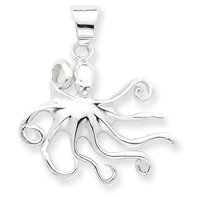 Sterling Silver Octopus Charm