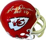 Len Dawson "HOF 87" Autographed / Signed Kansas City Chiefs Mini Helmet