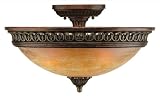 Crystorama Lighting 9305-ES 3 Light Yorktown Semi Flush Ceiling