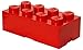 LEGO 8-Brick Storage Box, Bright Red