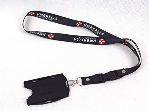 Resident Evil Umbrella Lanyard Neck Strap Two Sided ID Holder Card Holder