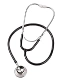 Spectrum Deal Head Stethoscope, Slider Pack, Black, 30 Inch