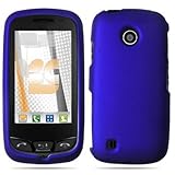 LG VN270 Cosmos Touch Rubberized Shield Hard Case - Blue