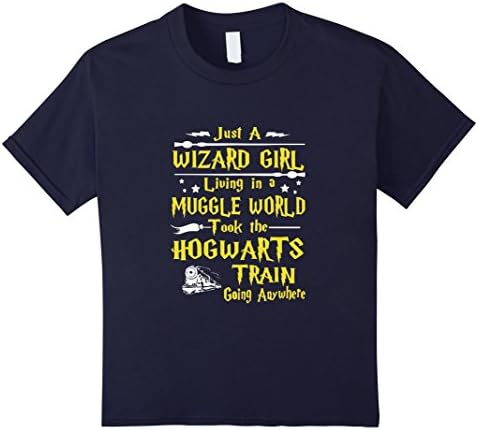 Kids Just A Wizard Girl 8 Navy