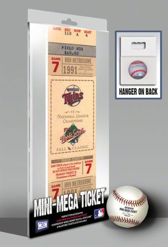 Minnesota Twins 1991 World Series Game 7 Mini-Mega Ticket