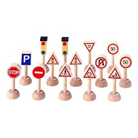 Plan Toys 62030 Traffic Signs and Lights UK