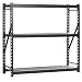 Sandusky Lee 7224PRBWWD3 Black Heavy Duty Steel Welded Storage Rack, 72" Height x 77" Width x 24" Depth, 3 Shelves