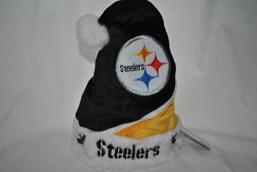 Pittsburgh Steelers plush holly NFL Swoop Team logo Santa Hat