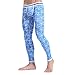 ZIHAN Men's Printing Slim Fit Leggings Tight Pants Large Sky Blue