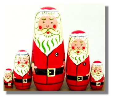 Santa Claus Nesting Dolls 6