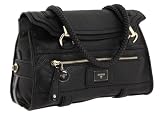 Guess Talina Flap Satchel Bag, Black