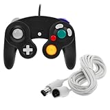 GTMax Black Wired Controller + Controller Extension Cord for Nintendo Wii G ....