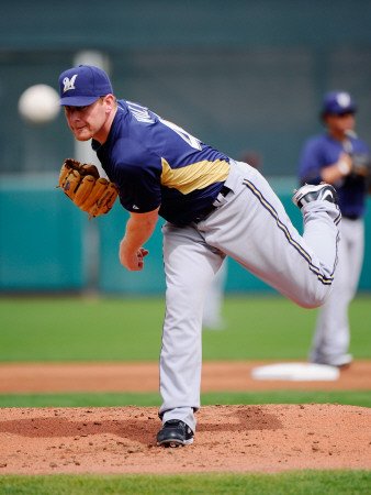 Milwaukee Brewers v San Francisco Giants, SCOTTSDALE, AZ - MARCH 14: Randy Wolf Photographic Poster Print by Kevork Djansezian, 9x12